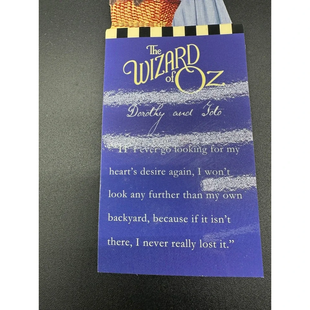 Wizard Of Oz Bookmark Dorothy Toto Quote Collectible Movie Gift Book‎ Lover